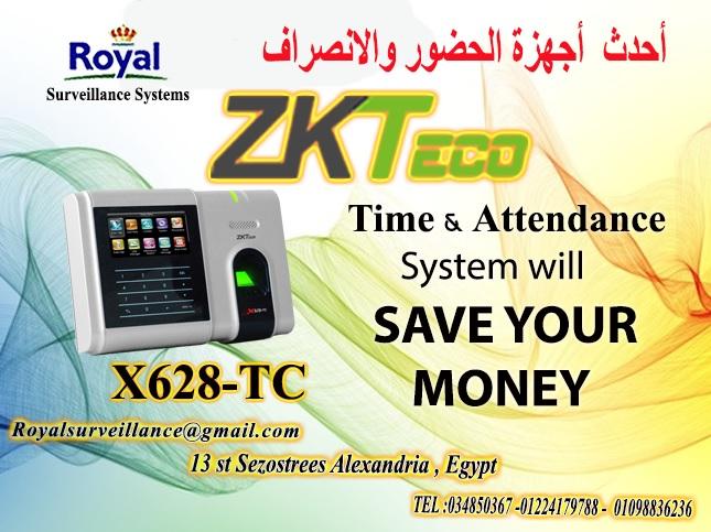 جهاز حضور وانصراف ماركة ZKTeco  موديل X628-TC 970018495