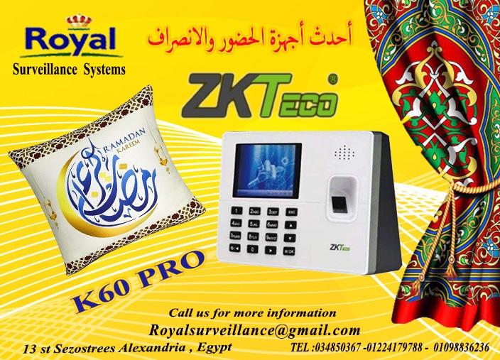 عروض خاصة بمناسبة شهر رمضان الكريم جهاز حضور وانصراف ماركة ZK Teco  موديل K60 Pro 234352519
